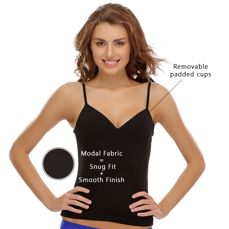camisole with bra cups