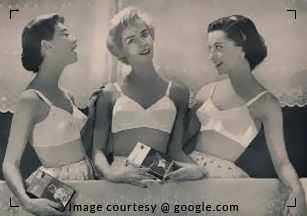 TIL that in the 1940s to 1950s, bullet bras became a fashion trend among  women. The bras are coned-shape, stiffer, and have pointed ends. It was  popularized by Hollywood actresses during those